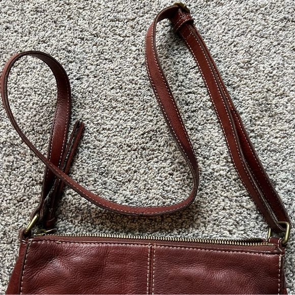 Margot New York Brown Genuine Leather crossbody Purse Boho‎ - Picture 6 of 7